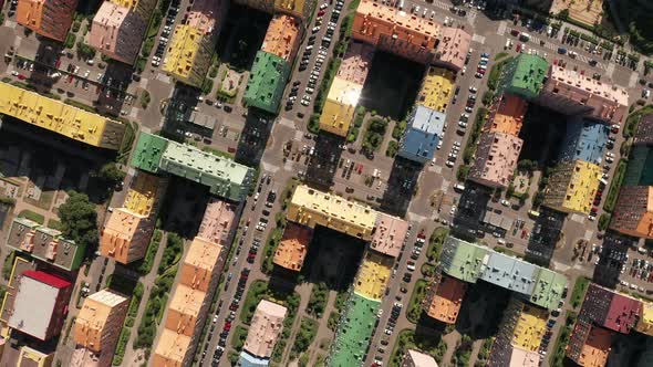 Roofs and Houses of Modern Smart City in Europe