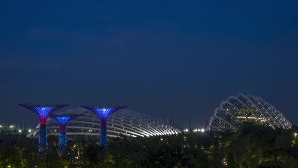 Evening at the Singapore Gardens by the Bay
