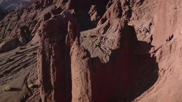 Aerial San Pedro De Atacama, Antofagasta - Chile. Desert. Andes. Rainbow Valley alt