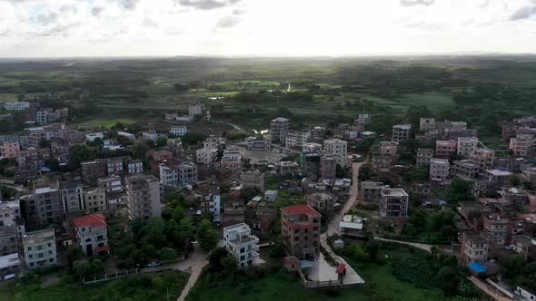 Aerial photo of solar power plant alt