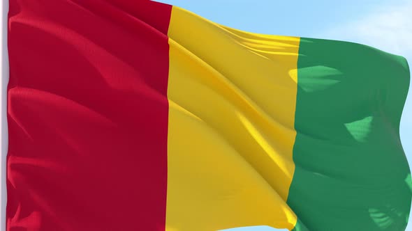 Guinea Flag Looping Background