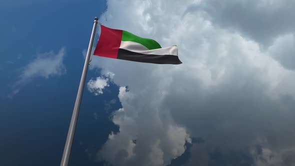 United Arab Emirates Flag Waving 2K alt