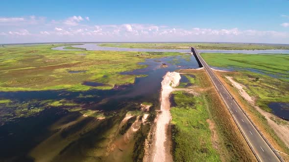 Bridge Over Swamp Or Delta 2