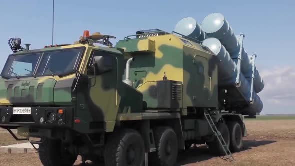 Missile War Machine. Ukraine War. Military Rocket Launch