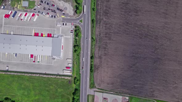 Aerial View of Goods Warehouse alt