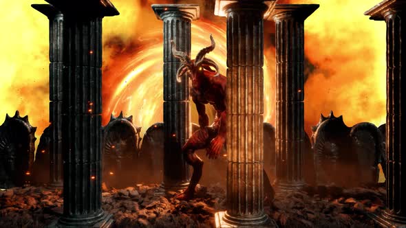 Goat Demon Baphomet VJ Loop alt