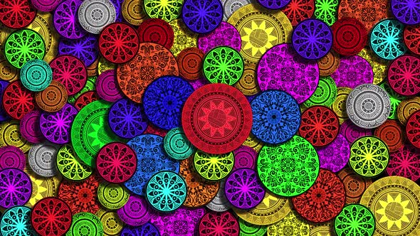 Mandala Artwork Ornamental Colorful Elements 