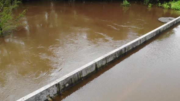 river flooding footage from hurricane Florence in North Carolina alt