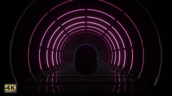 Neon Light Hallway V2 alt