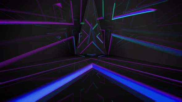 Abstract Colorful Led Stage Background 4K