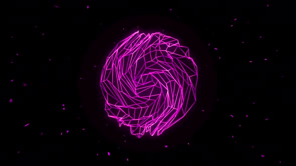 Purple Abstraction Composing a Circle From a Grid alt