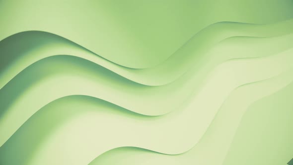 Simple Wavy Corporate Green Background