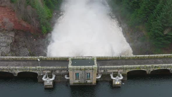 Water Being Pumped Through a Gravity Fed Hydroelectric Dam alt