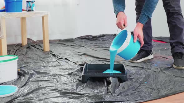 Pouring Blue Paint alt