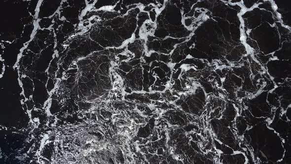 River Water Background with Whirlpools and Waves Top View alt