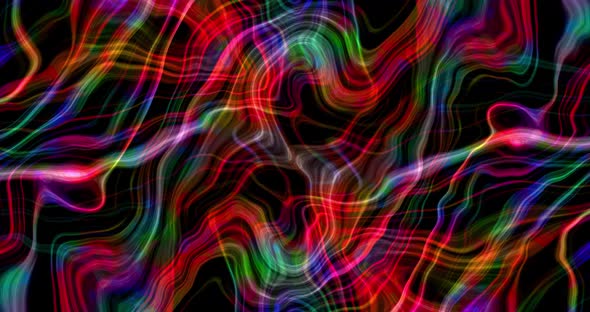 Abstract liquid colorful lines animation. Multicolor liquid background.