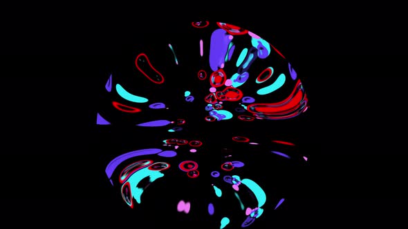 Different Colourful circle with Motion Animated Bagground alt