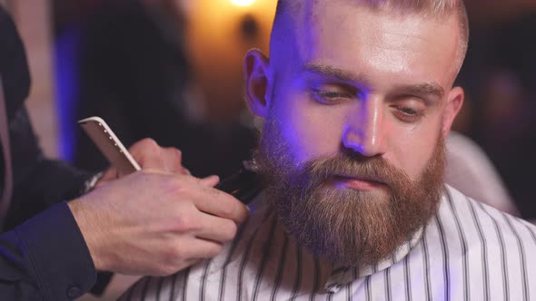 Male Barber Cut Hair To Elegant Stylish Man alt