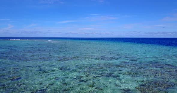 Luxury birds eye abstract shot of a sunshine white sandy paradise beach and turquoise sea background alt