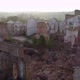 The camera flies over the ruins of the factory - VideoHive Item for Sale
