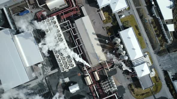 Industrial Manufacturing Factory From Above