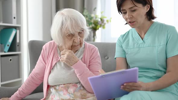 Senior Woman and Nurse alt