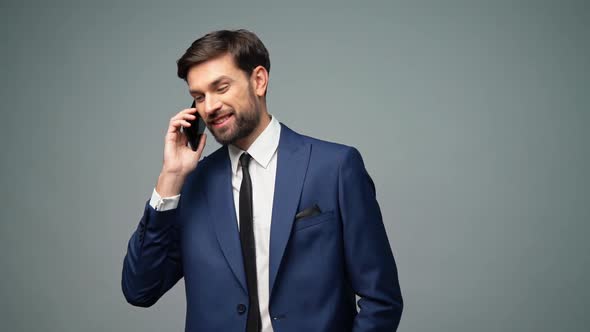 Full  Video of Young Handsome Stylish Businessman - 4x Slow Motion alt