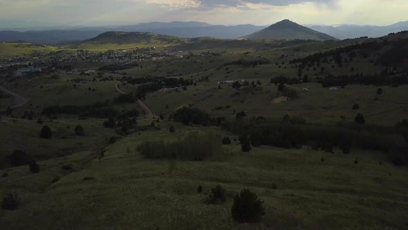 Aerial View of a Lookout in a Beautiful Valley in Colorado alt