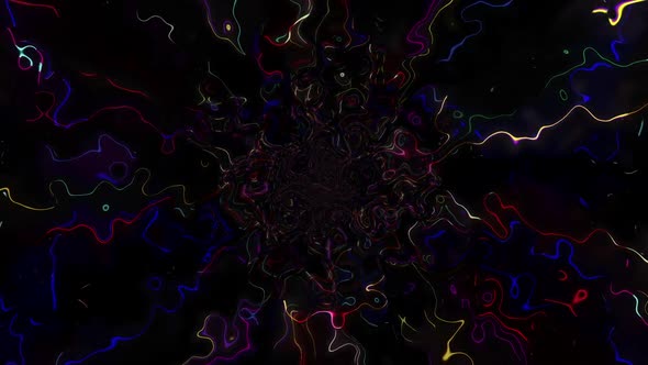 Abstract Psychedelic Trance Loop Background Part 2