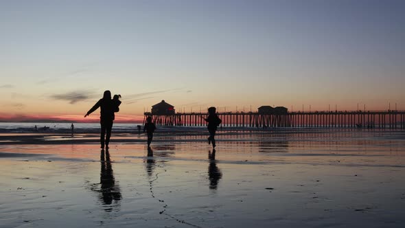 Enjoying a Family Sunset