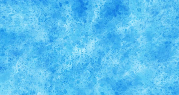 Blue gradient background. Abstract holographic motion graphic.