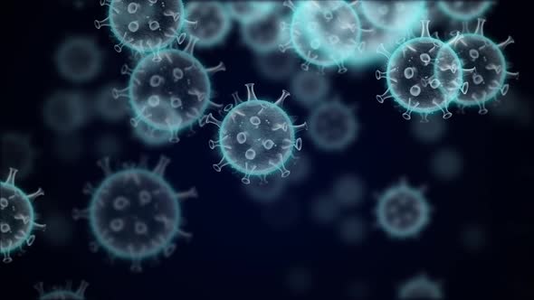 Coronavirus Covid-19 Cell Sameless Loop for Motion Graphic, Vfx, Film, Advertising or Animation. alt