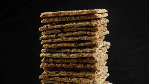Cookies with cereals, healthy cookies with sunflower seeds, flax seeds and sesame seeds.