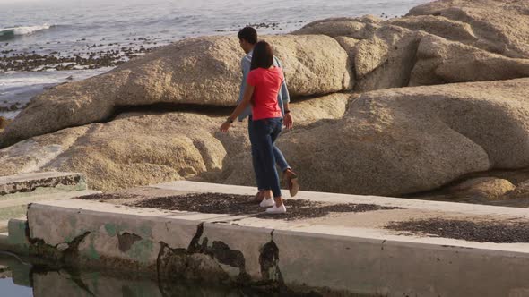 Young couple enjoying free time together alt