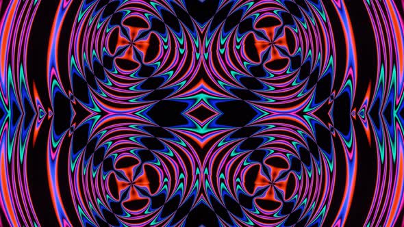 Pulsating Neon Disco Background VJ Loop alt