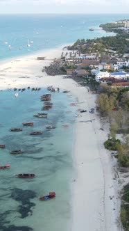 Beach on the Coast of Zanzibar Island Tanzania alt