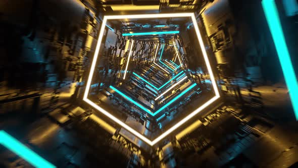 Seamless loop into spaceship tunnel