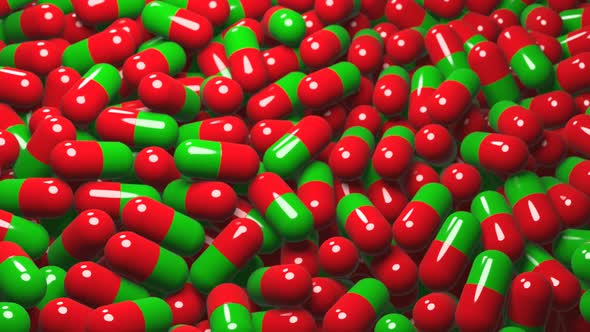 4K Pills. Vitamin capsules. Antibiotics for treatment of disease alt