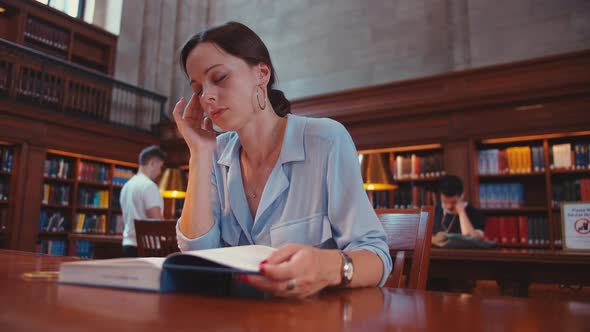 Young student with headache alt