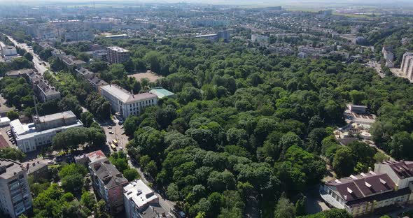 Ukraine City Rivne. Aerial Shot