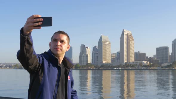 San Diego City Selfie Photo By a Young Adult Male
