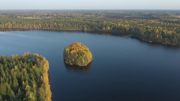 The Huge Body of Water of Lake Saimaa with Lots of Trees Around