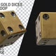 Gold Dice Rotating - VideoHive Item for Sale