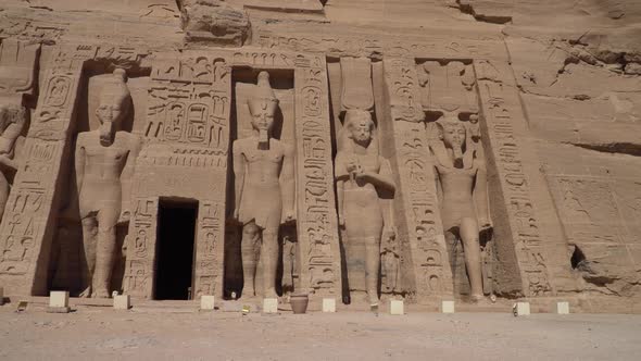 Aswan Egypt Temple of Nefertari Next to the Temple