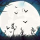 Moon Halloween Cartoon Looped Footage - VideoHive Item for Sale