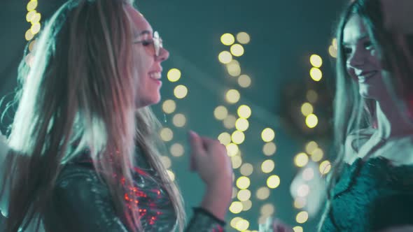 Group Multiracial People Fun Time Together at Party Drinking Champagne and Enjoy Time Together alt