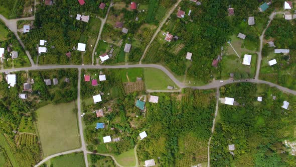 Village Houses And Roads Top View alt