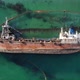 Ariel View of Tanker Stranded the Coast of Odessa Beach - VideoHive Item for Sale