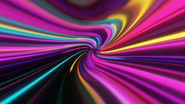 4K Abstract Speed neon lines Seamless loop