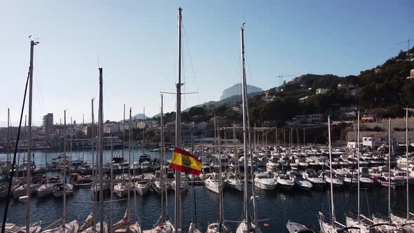 View of Yachts in Port alt
